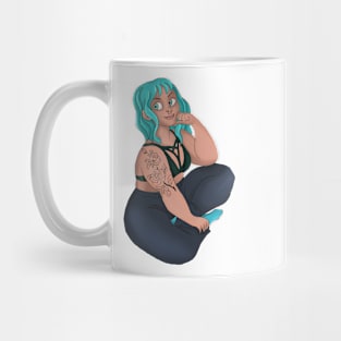 Sitting girl Mug